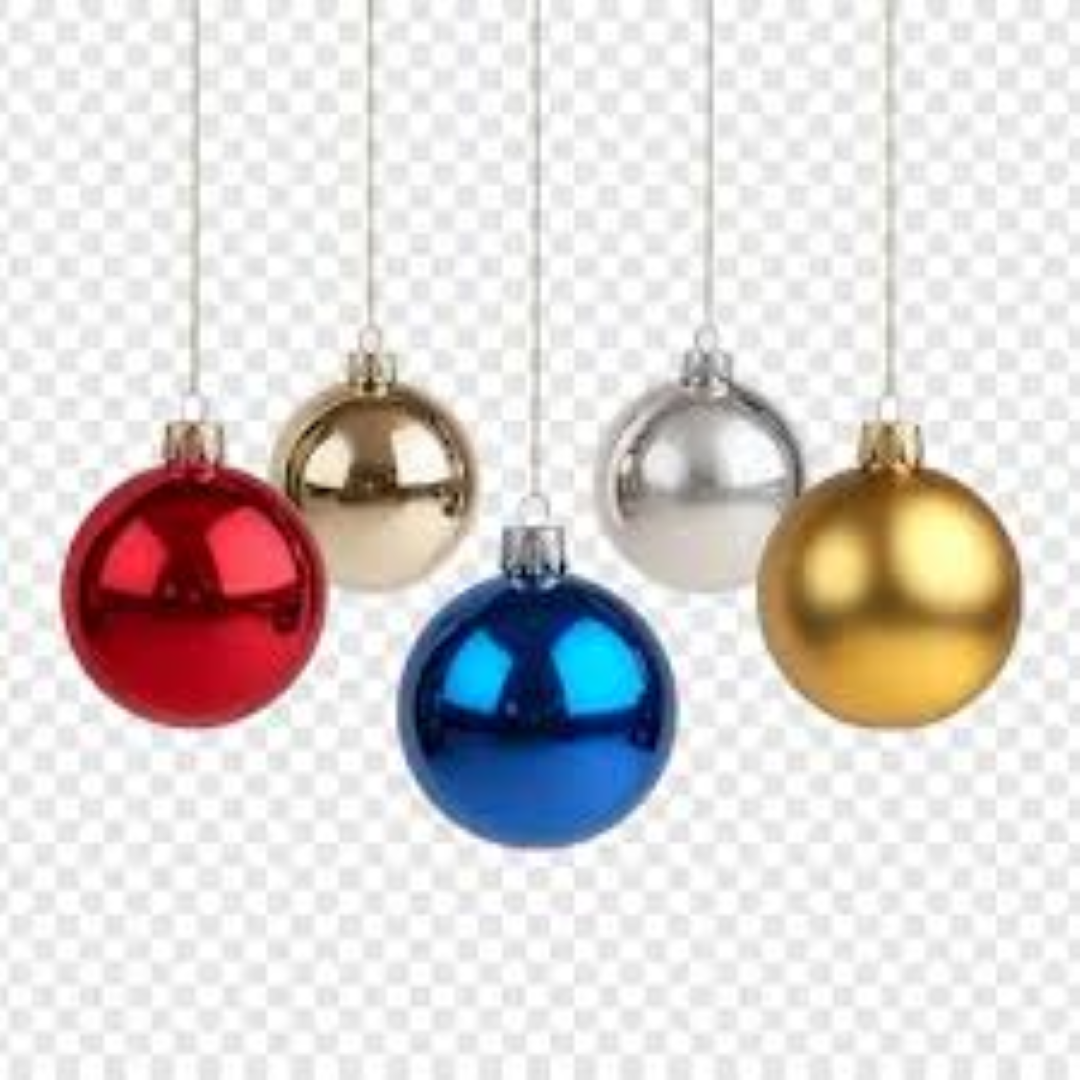 CHRISTMASS BALLS SHINY WITH RINGS 1432